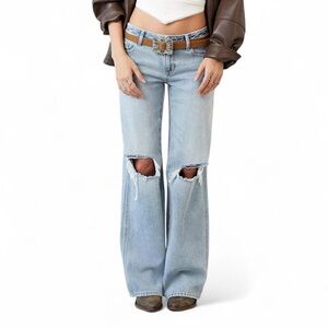 PacSun Casey Ripped Low Rise Baggy Jeans